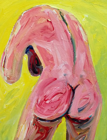 De espaldas - 66x54cm - Óleo-Lienzo - 2000.